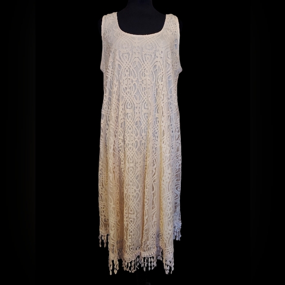 CalStyle Dresses & Skirts - NWT CalStyle Lace Tank Dress